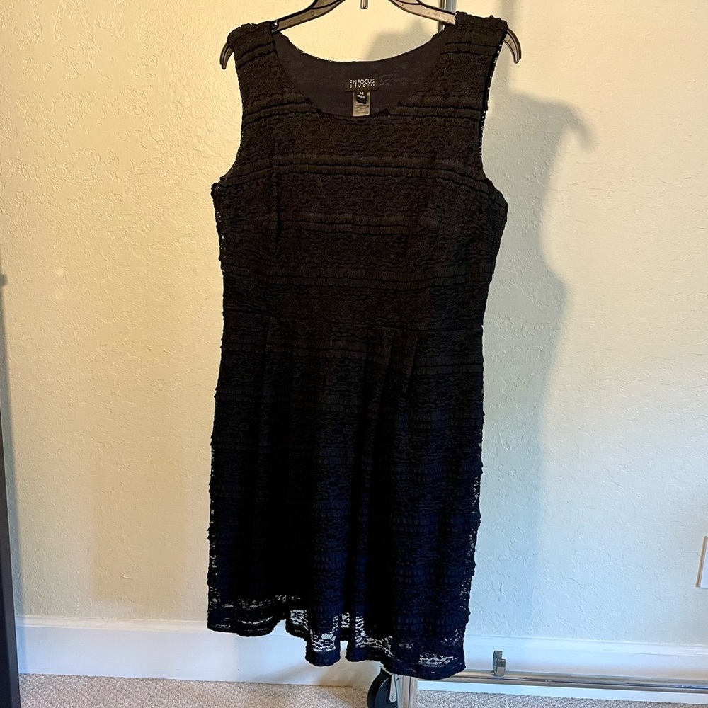Black lace dress